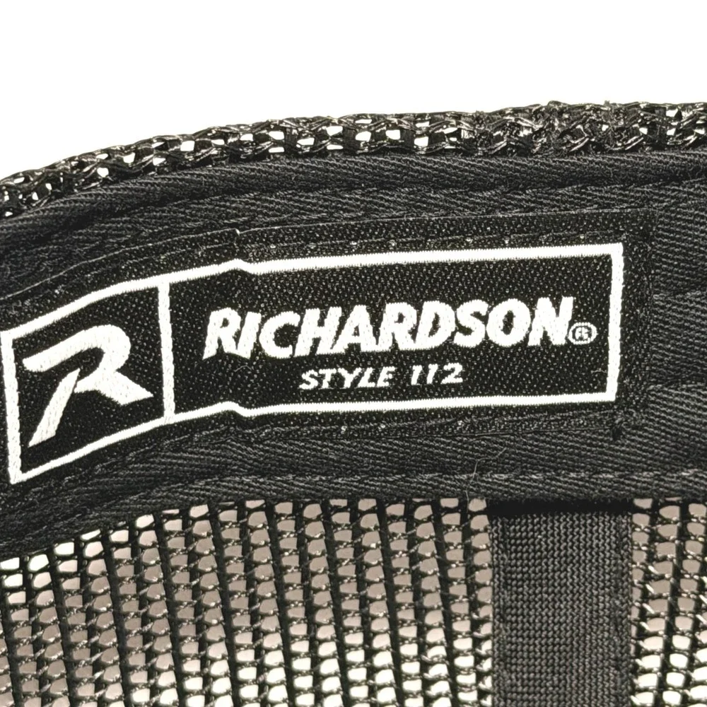 Richardson 112 CRU Staypower Trucker‎ Hat Grey Black Mesh Snapback Cap